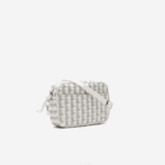 Women Lacoste V0ZN2856 Farine Sinople F89 Monogram Zip Crossover Bag - Image 4