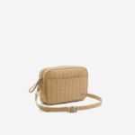 Women Lacoste V0ZN2857 Viennois Beige L01 Monogram Zip Crossover Bag - Image 3