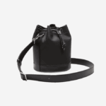 Women Lacoste V0ZN2860 Black 000 Detachable Strap Bucket Bag - Image 3