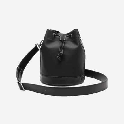 Women Lacoste V0ZN2860 Black 000 Detachable Strap Bucket Bag