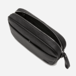 Women Lacoste V0ZN2868 Black 000 Flat Pocket Zip Crossover Bag - Image 6