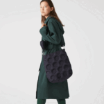Women Lacoste V0ZN2872 Abimes L24 Golf Ball Effect Padded Bucket Bag