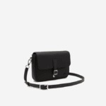 Women Lacoste V0ZN2873 Black 000 Buckle Fastened Messenger Bag - Image 3