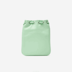 Women Lacoste V0ZN2874 Ash K93 Vertical Grained Leather Shoulder Pouch - Image 3