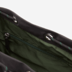 Women Lacoste V0ZN2876 Black 000 Signature Patch Bucket Bag - Image 3