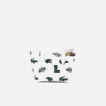 Women Lacoste V0ZN2883 Blanc Croc Allover L05 Comic Print Nano Bag - Image 3