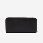 Women Lacoste V0ZN2891 Black 000 Chantaco Zipped Pique Leather Large Wallet - Image 2