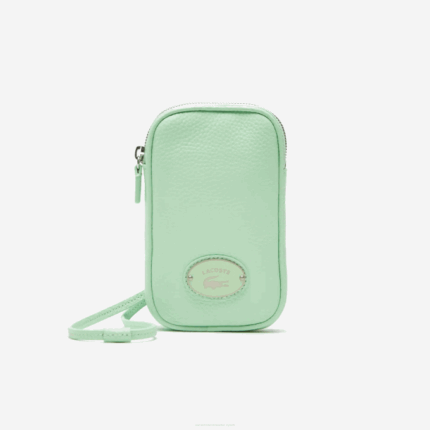 Women Lacoste V0ZN2894 Ash K93 Contrast Crocodile Phone Holder