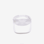 Women Lacoste V0ZN2896 White 70V Cotton Pique Visor - Image 3