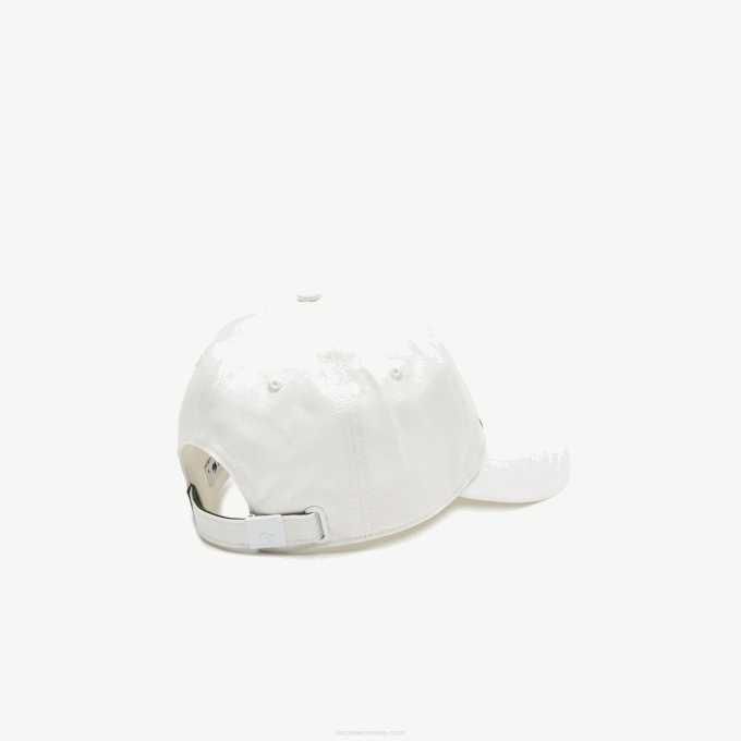 Women Lacoste V0ZN2897 White 70V Vintage Croc Print Cap - Image 2