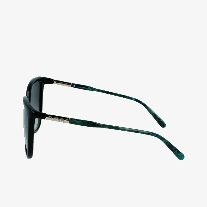 Women Lacoste V0ZN2906 Matt Black 001 Tubular Temple Butterfly Acetate Sunglasses - Image 3