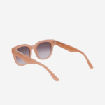 Women Lacoste V0ZN2919 Rose 662 Oval Acetate Croco Skin Sunglasses - Image 6