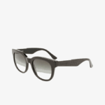 Women Lacoste V0ZN2920 Matt Black 001 Oval Acetate Croco Skin Sunglasses - Image 4