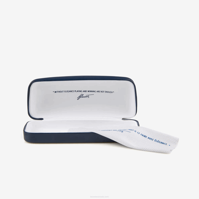 Women Lacoste V0ZN2920 Matt Black 001 Oval Acetate Croco Skin Sunglasses - Image 9