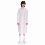 WomenV0ZN2520 White Pink M5U Lacoste x A.P.C. Striped Cotton Shirt Dress