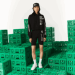 WomenV0ZN2585 Black 031 Lacoste x Minecraft Oversized Fleece Hoodie