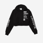 WomenV0ZN2585 Black 031 Lacoste x Minecraft Oversized Fleece Hoodie - Image 5