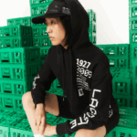 WomenV0ZN2585 Black 031 Lacoste x Minecraft Oversized Fleece Hoodie - Image 8