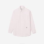 WomenV0ZN2660 White Pink M5U Lacoste x A.P.C. Striped Cotton Shirt - Image 4