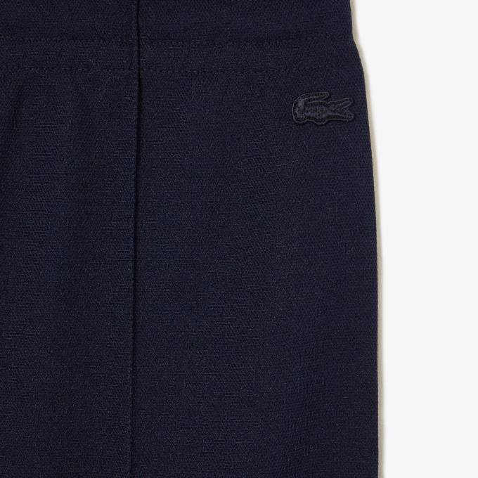 WomenV0ZN2667 Navy Blue 166 Lacoste x Goop Two-Ply Pique Trackpants - Image 2