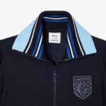 WomenV0ZN2669 Navy Blue 166 Lacoste x Goop Two-Ply Pique Jacket - Image 2