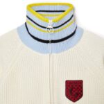 WomenV0ZN2673 White R1T Lacoste x Goop Ribbed Wool Zip Sweater - Image 5