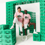 WomenV0ZN879 Pink 7SY Lacoste x Minecraft Print Organic Cotton T-Shirt - Image 2