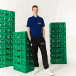WomenV0ZN942 Blue BDM Lacoste x Minecraft Classic Fit Organic Cotton Polo - Image 2